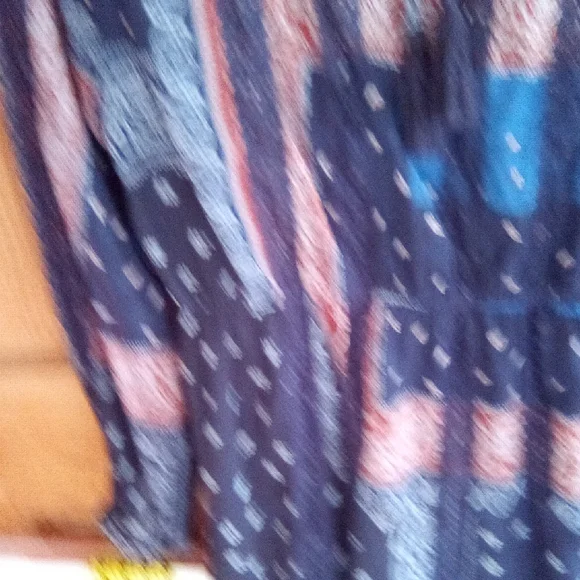 Altar'd State Paisley Navy and Orange Midi Dress - Picture 4 of 6